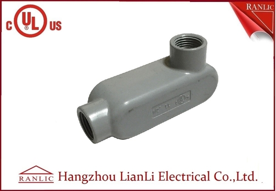 ประเทศจีน UL Standard PVC Coated Aluminium LL Conduit Body พร้อมสกรูสีเทา Gray ผู้ผลิต