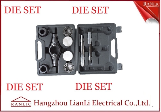ประเทศจีน เหล็กท่อร้อยสายเกลียว Die Set 20mm 25mm สำหรับ GI Conduit With PVC Box ผู้ผลิต