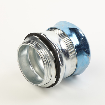 1/2 &quot;3&quot; Raintight EMT ตัวเชื่อมต่อการบีบอัด Green Cap Insulated Ring ผู้ผลิต