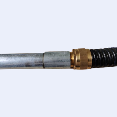 อะแดปเตอร์ท่ออ่อนทองเหลืองชุบนิกเกิลสามชิ้นพร้อม Locknut ผู้ผลิต