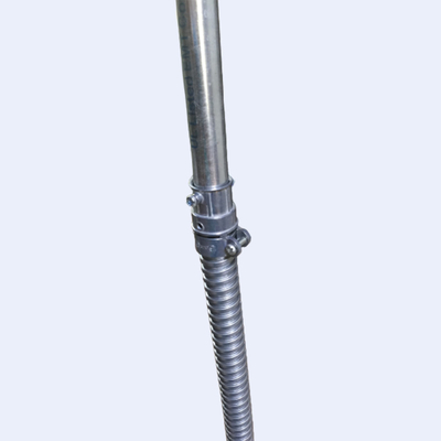 3&quot; 4&quot; เหล็กท่อร้อยสายไฟฟ้าที่มีความยืดหยุ่น ขดลวดเหล็กชุบสังกะสี 0.45mm ความหนา ผู้ผลิต