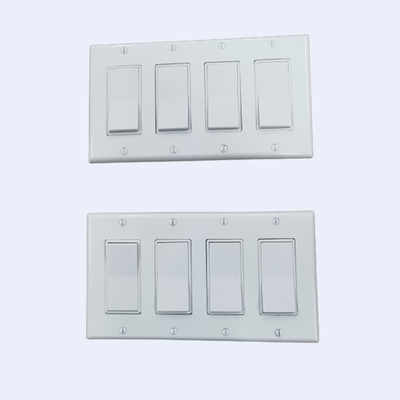 RUFFIN Four Gang Wall Light Switch แหวนฉาบปูนก่อนการผลิต ผู้ผลิต