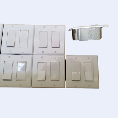 RUFFIN Four Gang Wall Light Switch แหวนฉาบปูนก่อนการผลิต ผู้ผลิต
