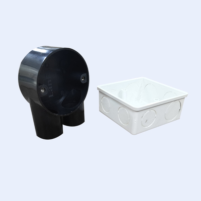 20MM 25MM UPVC ไฟฟ้า U Way Switch Gang Box สีดำสีขาว ผู้ผลิต