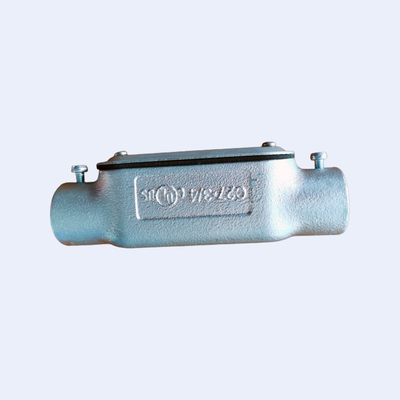 กล่องเชื่อมต่อเหล็กชุบสังกะสีแบบจุ่มร้อนแบบจุ่มร้อน Conduit Darcromate Finish ผู้ผลิต