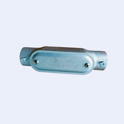 กล่องเชื่อมต่อเหล็กชุบสังกะสีแบบจุ่มร้อนแบบจุ่มร้อน Conduit Darcromate Finish ผู้ผลิต