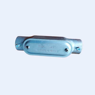 กล่องเชื่อมต่อเหล็กชุบสังกะสีแบบจุ่มร้อนแบบจุ่มร้อน Conduit Darcromate Finish ผู้ผลิต