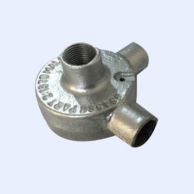 20mm 25mm Malleable Finish Pre Galvanized Circular Box 4 Way Back Entry Outlet ผู้ผลิต