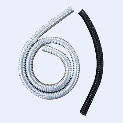 IP6 Anti Fire Steel ท่ออ่อนแบบยืดหยุ่น 0.30 มม. หนา 1/2&quot; 4&quot; Light Duty Silver ผู้ผลิต
