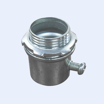 UL Listed 3 นิ้ว 4 นิ้ว Emt Coupling Electro Galvanized มาพร้อมกับ Locknut เหล็ก ผู้ผลิต
