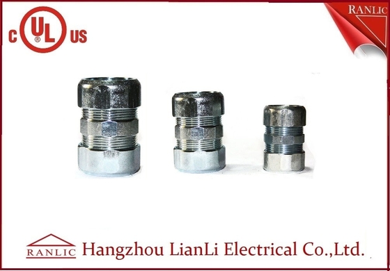 เหล็ก IMC 3/4 การบีบอัดข้อต่อท่อแข็งอะแดปเตอร์ Electro Galvanized ผู้ผลิต