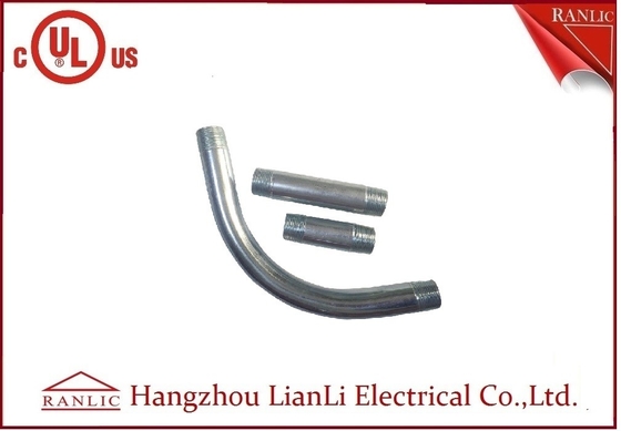 อุปกรณ์ท่อร้อยสายไฟฟ้าแข็ง 1/2 อุปกรณ์ท่ออุตสาหกรรมหัวนมสังกะสี Galvanized ผู้ผลิต