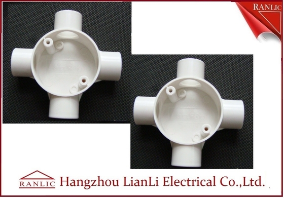 กล่องแยกท่อร้อยสายไฟฟ้าพีวีซีกลมสามทาง BS4568 สั่งทำพิเศษ ผู้ผลิต