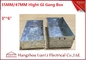 3&quot;*6&quot; Metal Electrical Gang Box BS4662 Hot Dip Galvanized Coil With Adjustable Ring ผู้ผลิต