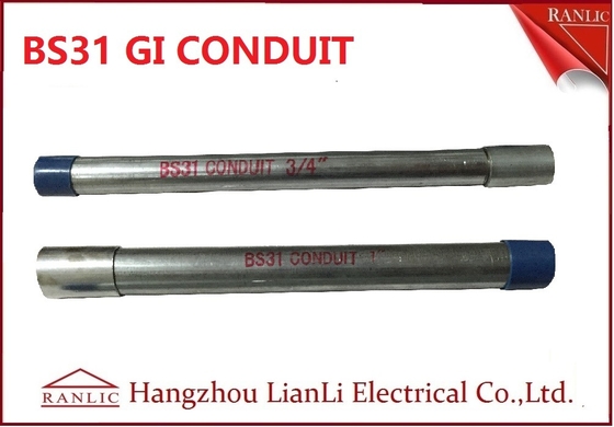 ไฟฟ้า BS31 Class 3 และ Classs 4 Gi Conduit Pipe 4&quot; และ 3.75M ยาว ผู้ผลิต