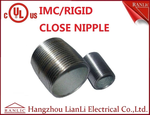 1/2 นิ้วถึง 4 นิ้ว Rigid Conduit Close Nipple All Thread Electro Galvanized ผู้ผลิต